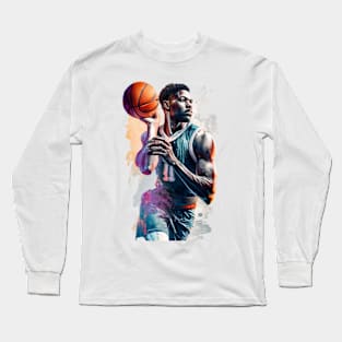 Basketball Dreams Stadium Poster Long Sleeve T-Shirt